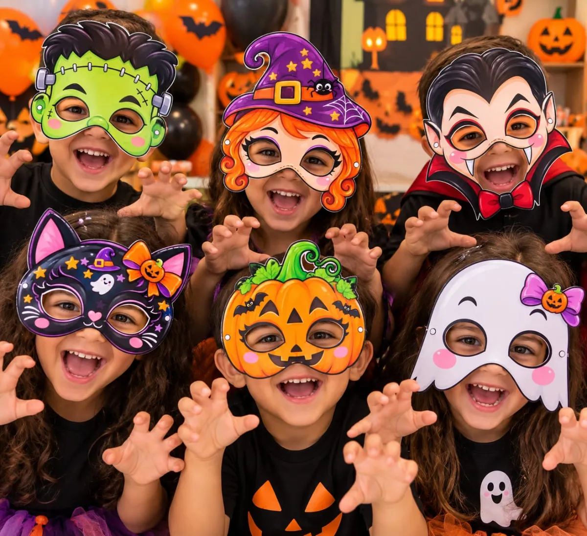 Máscaras halloween — Datas comemorativas para Todas as séries: #mascarashalloween #halloween #crianças