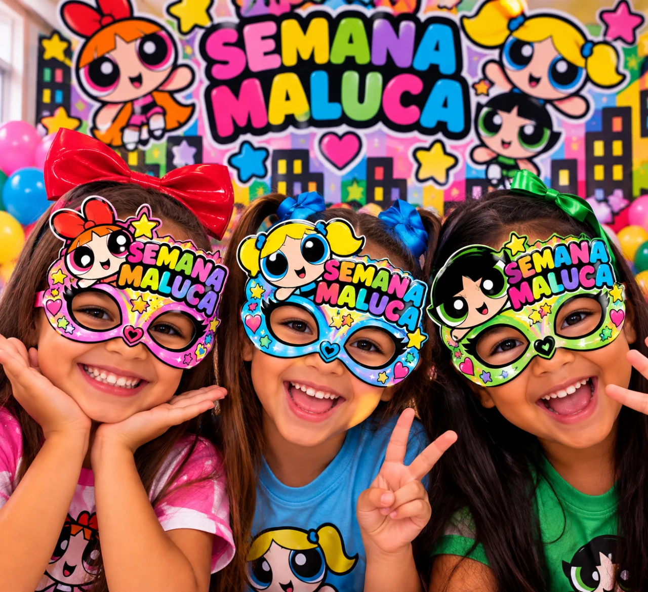 MÁSCARAS SEMANA MALUCA – MENINAS SUPERPODEROSAS — capa do material