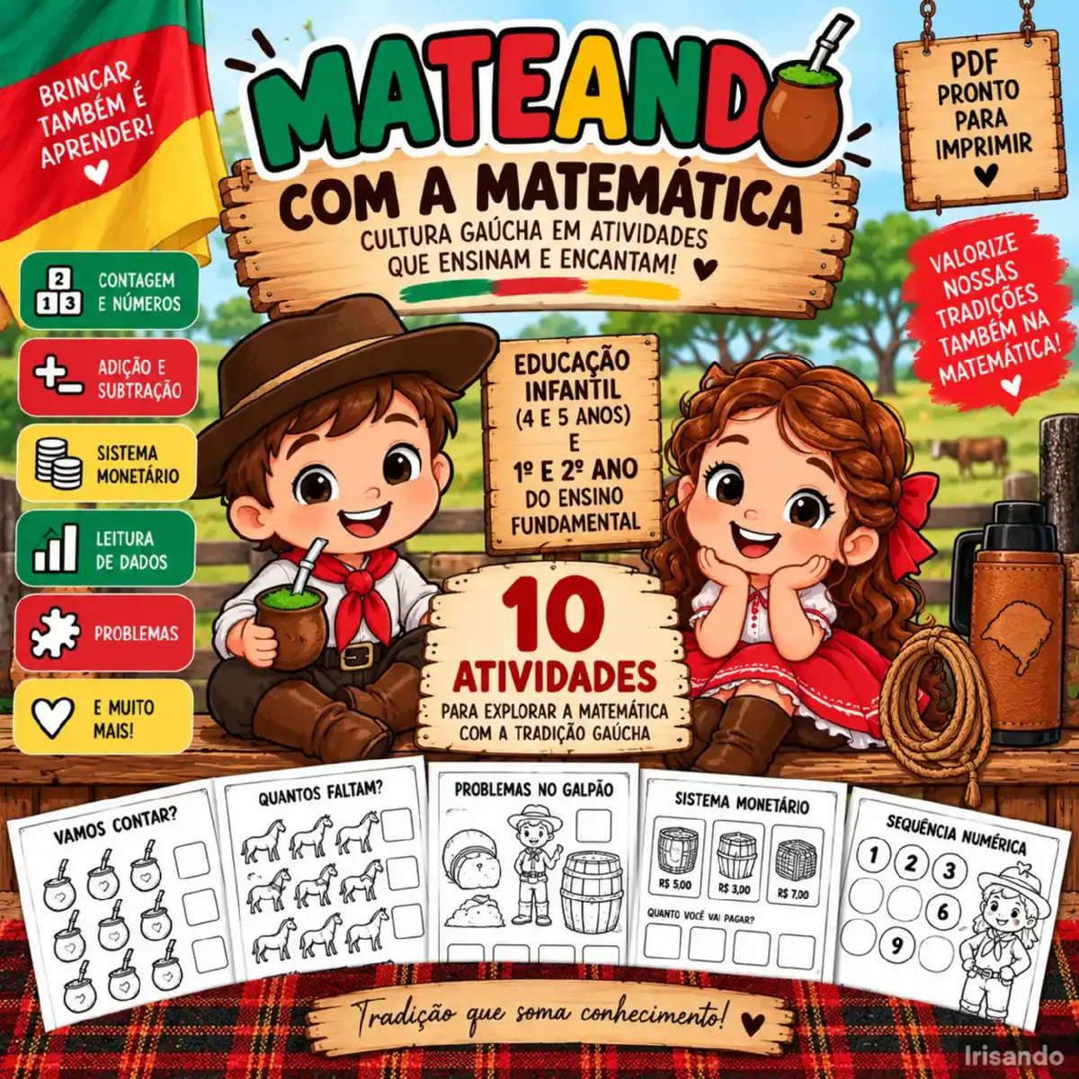 MATEANDO COM A MATEMÁTICA - Atividades para 4 a 8 anos — Matemática para Educação Infantil: Uma proposta especial que une…