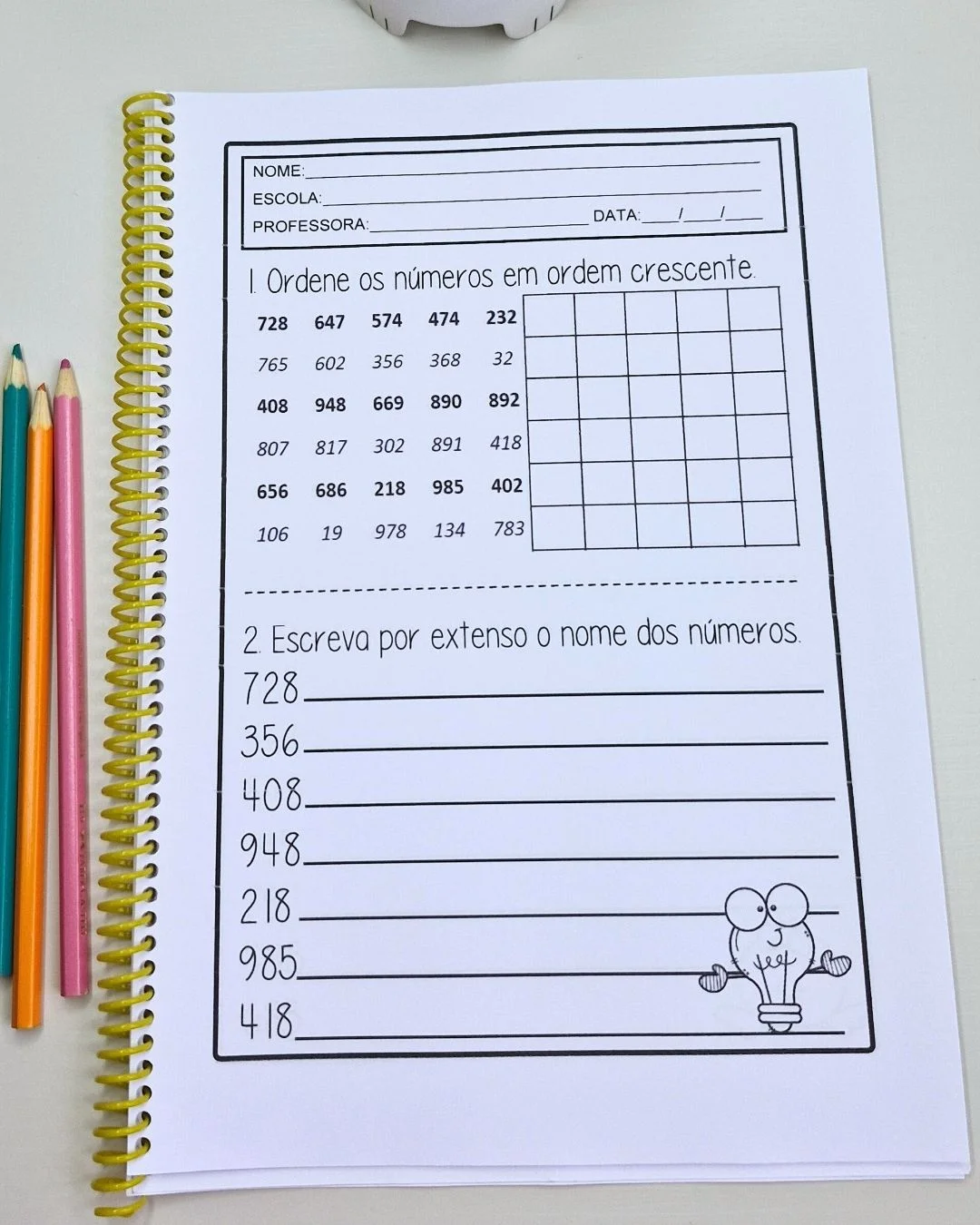 Matemática: A Centena – Atividades de Valor Posicional — amostra 3: O material “Matemática: A Centena” foi desenvolvido…