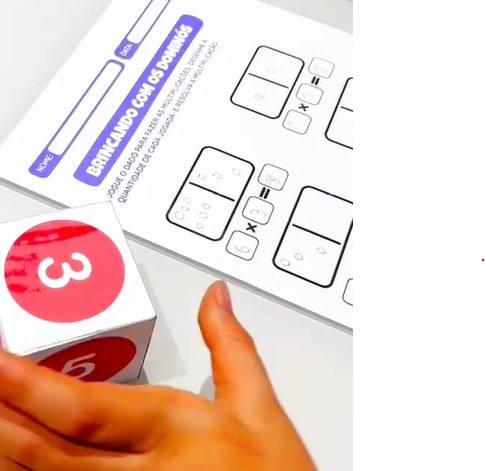 Matemática brincando com os dominós – Material Pedagógico — amostra 3: Matemática Brincando com os Dominós A atividade…