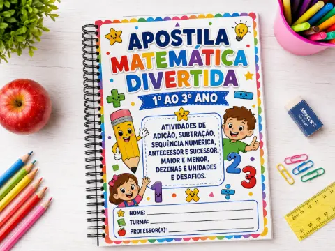 Matemática Divertida - Atividades para 1°, 2° e 3° anos — capa do material