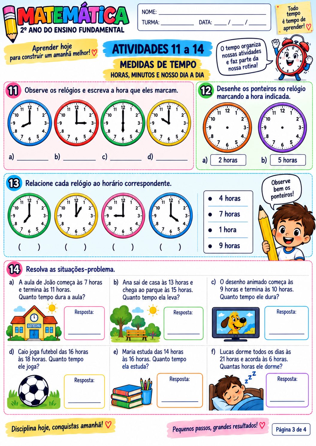 Matemática em Ação – Atividades para o 2º Ano do Ensino Fundamental — amostra 2: Apostila colorida e didática com…