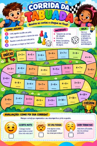 MATEMÁTICA - TABUADA DIVERTIDA 4º E 5º ANO — amostra 3: Como usar em sala