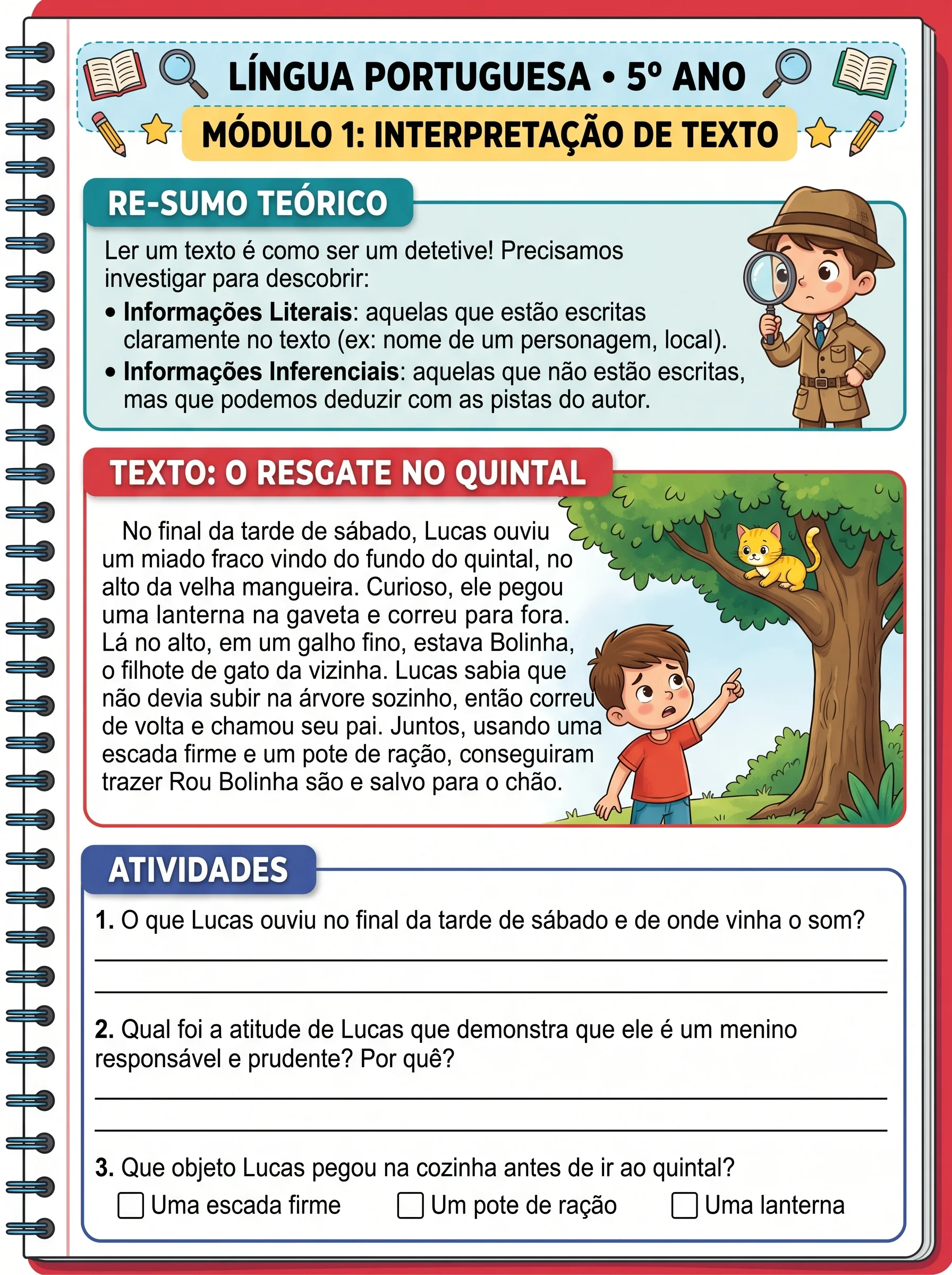 Material de Apoio de Língua Portuguesa – 5º Ano — amostra 3: Diferenciais do material