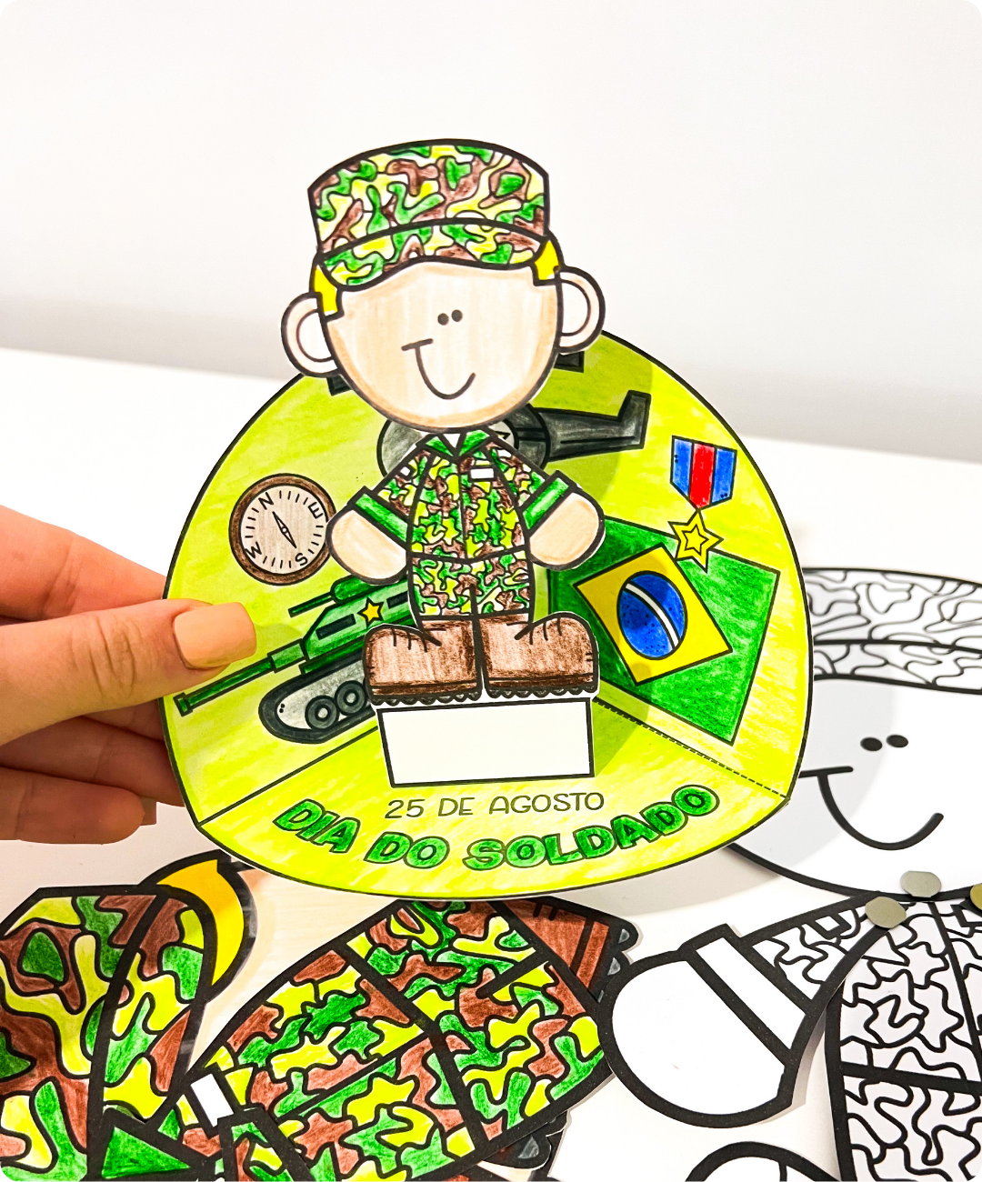 Material de Dia do Soldado para imprimir — amostra 5: Leve o Dia do Soldado para a sala com atividades interativas em PDF…