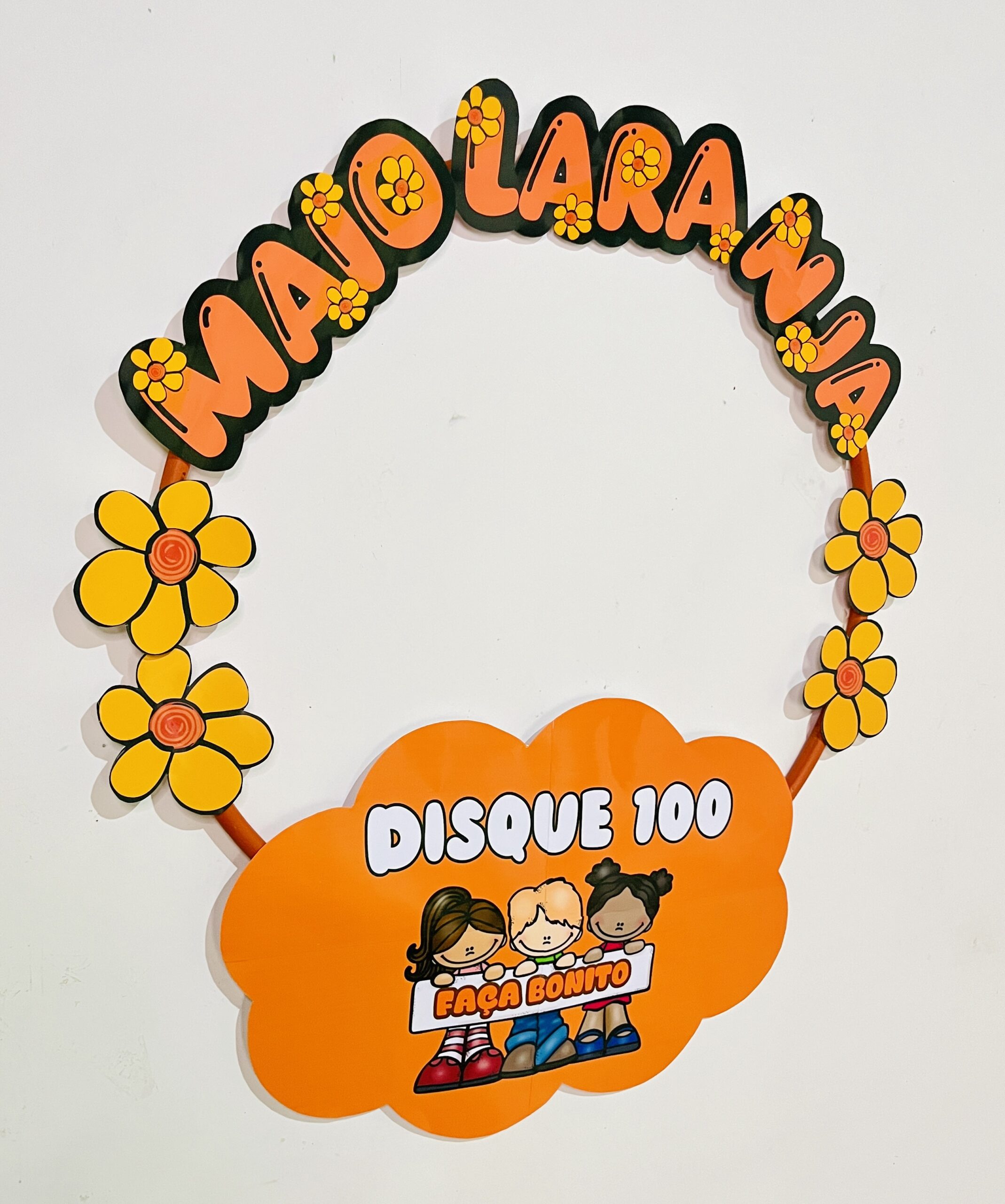 Material de Maio Laranja para imprimir — amostra 1: Uma proposta visual para a campanha na escola