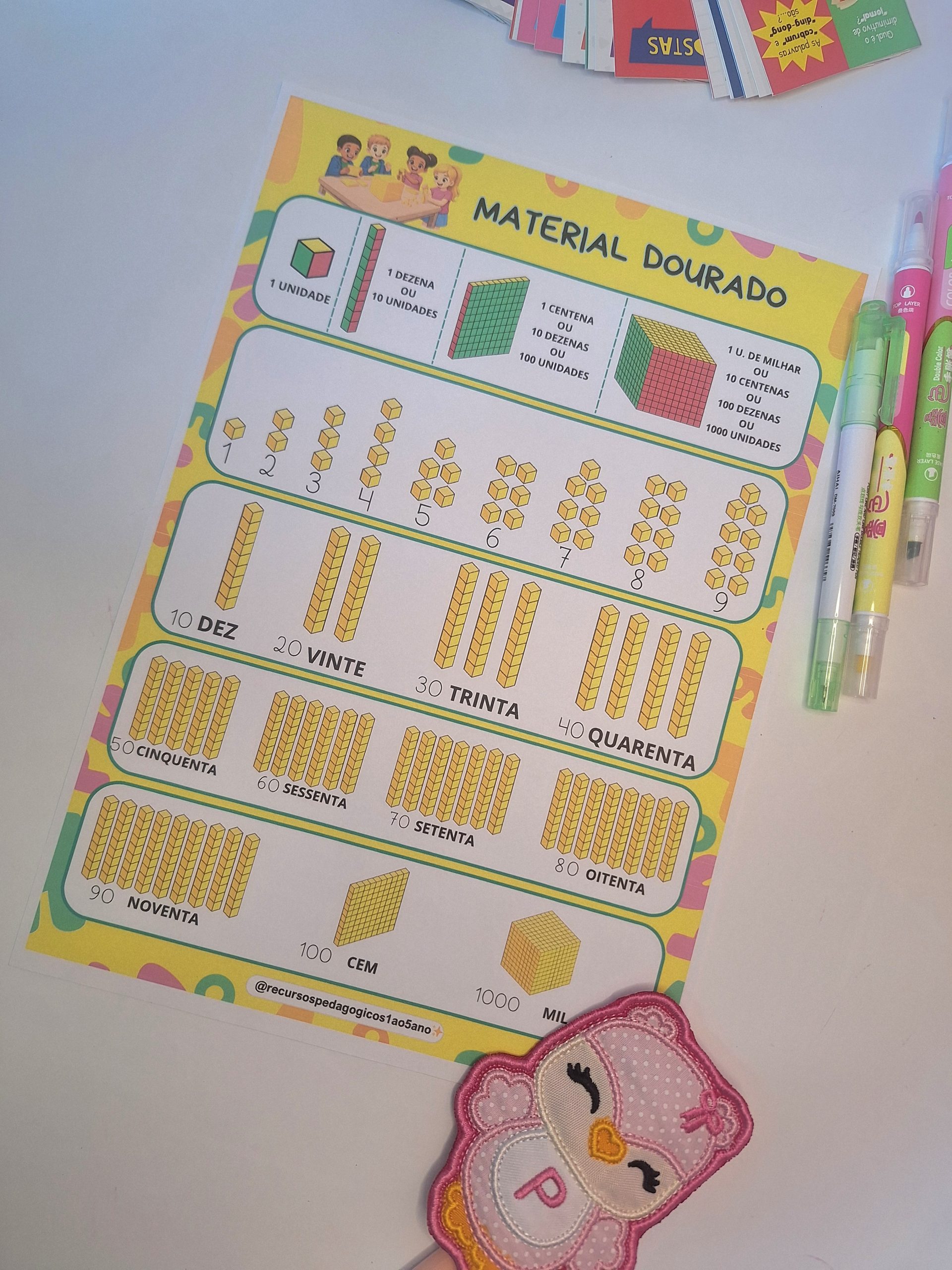 🧮✨ Material Dourado – Fichas e Atividades de Matemática — amostra 3: 🧮 Material Dourado com 180 fichas numéricas,… 🧮✨ Material Dourado – Fichas e Atividades de Matemática — amostra 3: 🧮 Material Dourado com 180 fichas numéricas,…