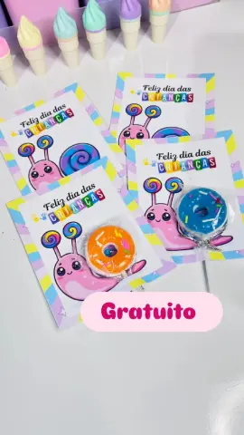 Material Gratuito Cartão Dia das Crianças Caracol — capa do material