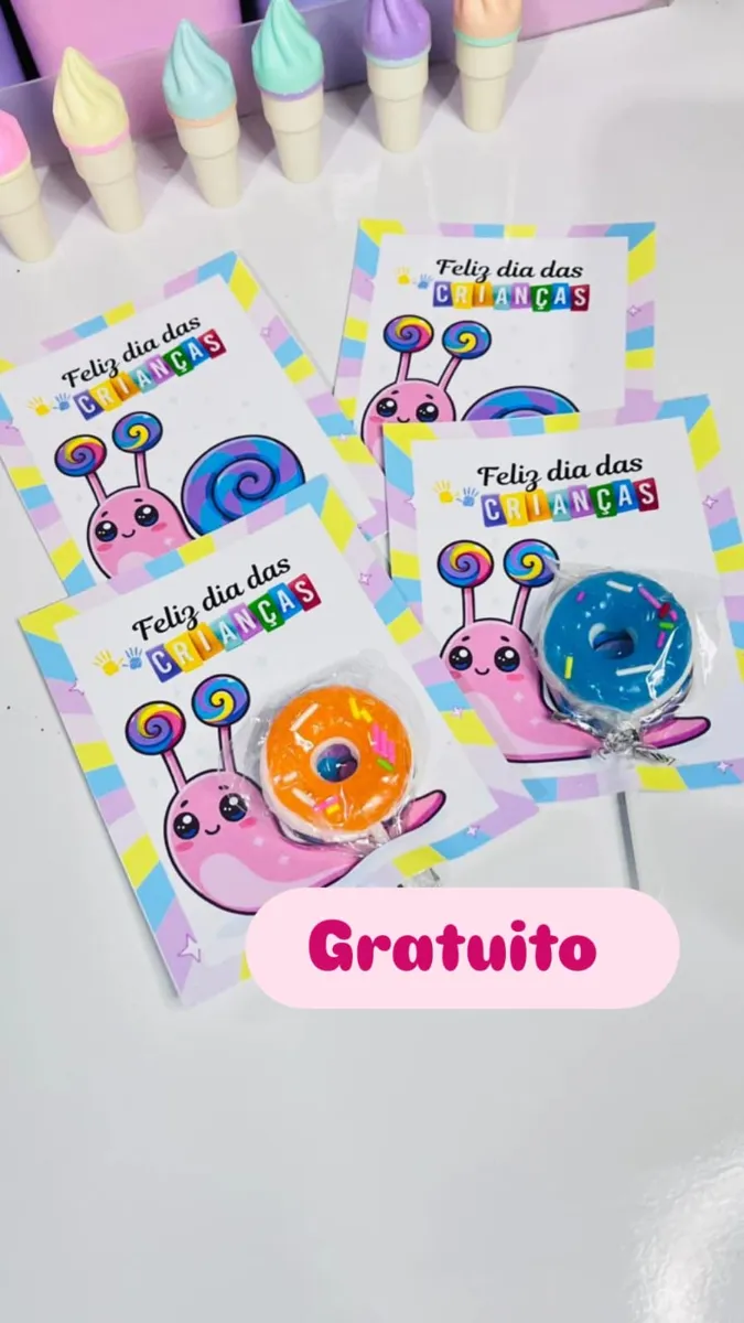 Material Gratuito Cartão Dia das Crianças Caracol — Datas comemorativas para Todas as séries: O Dia das Crianças está…