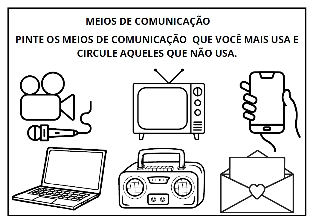 MEIOS DE COMUNICAÇÃO - ATIVIDADE LÚDICA ANOS INICIAIS — amostra 2: 📞📱📺 MEIOS DE COMUNICAÇÃO – APRENDER DE UM JEITO…