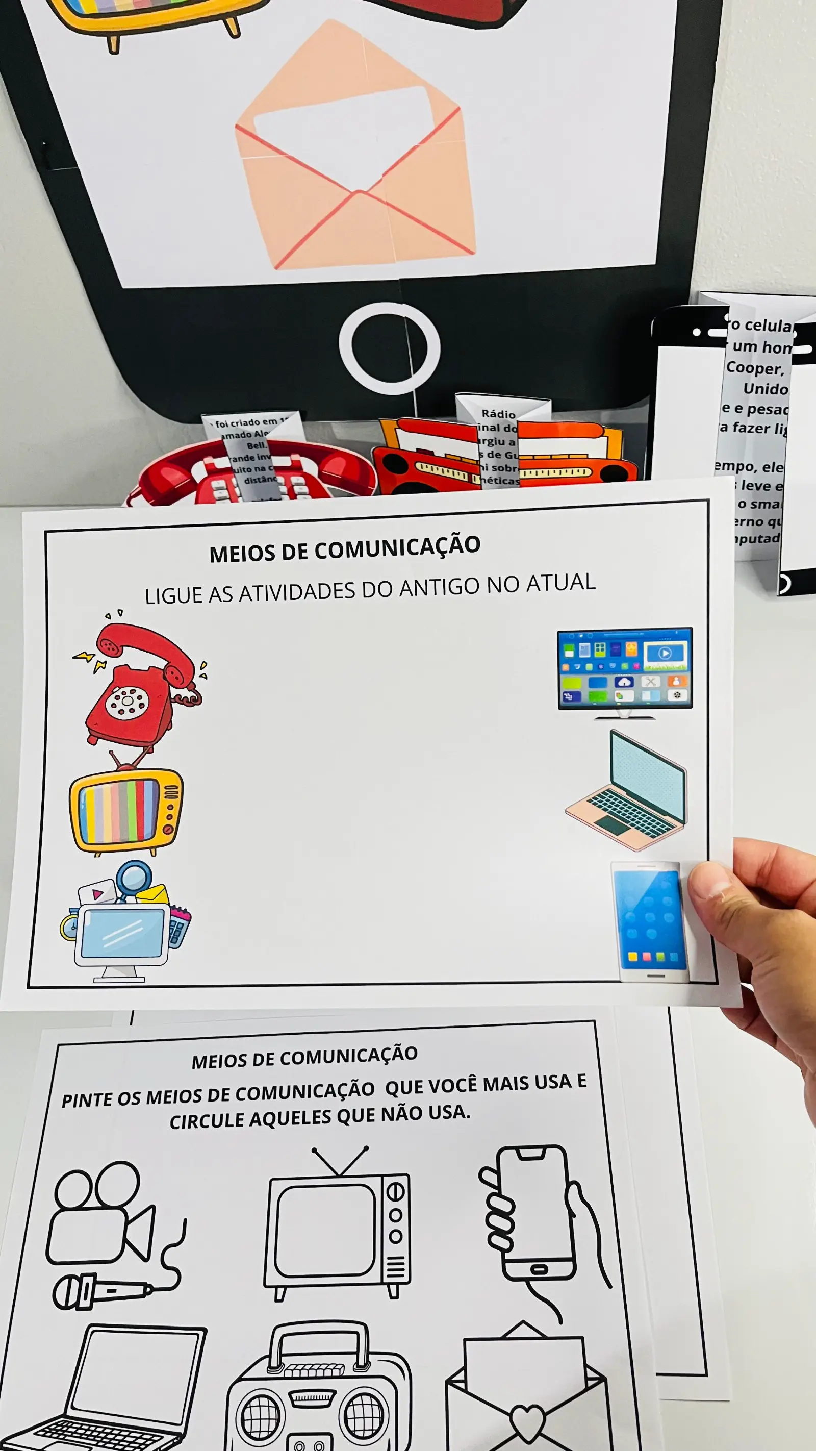 MEIOS DE COMUNICAÇÃO - ATIVIDADE LÚDICA ANOS INICIAIS — amostra 6: 📞📱📺 MEIOS DE COMUNICAÇÃO – APRENDER DE UM JEITO…