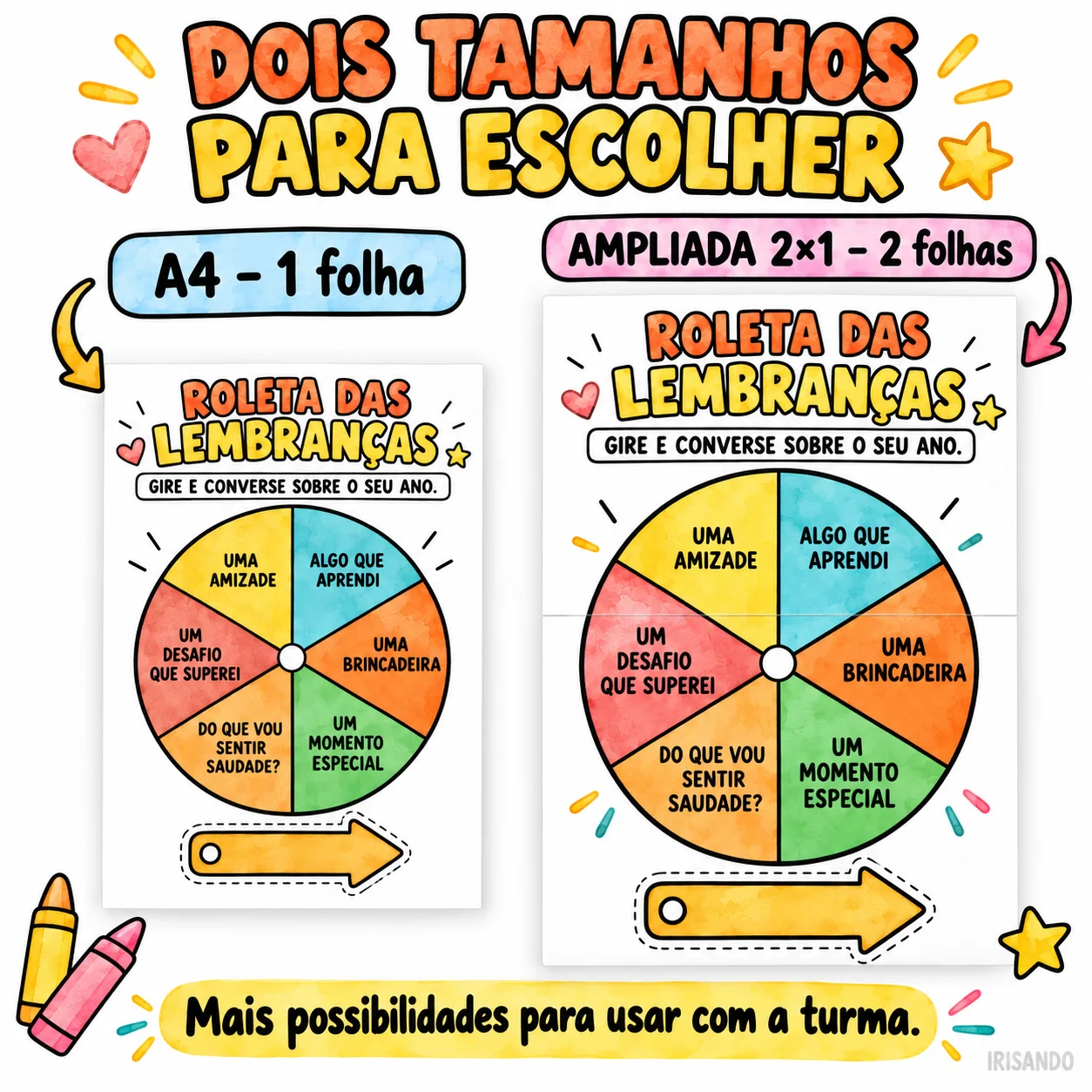 Memórias que Giram! | Roletas de Encerramento do Ano Letivo — amostra 1: Um ano inteiro de histórias, descobertas e…