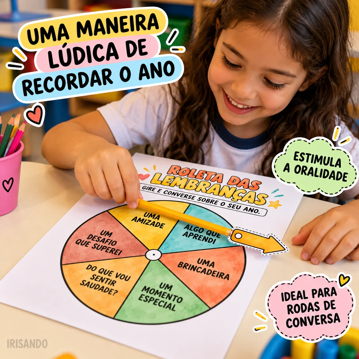 Memórias que Giram! | Roletas de Encerramento do Ano Letivo — amostra 3: Transforme o encerramento do ano em uma…