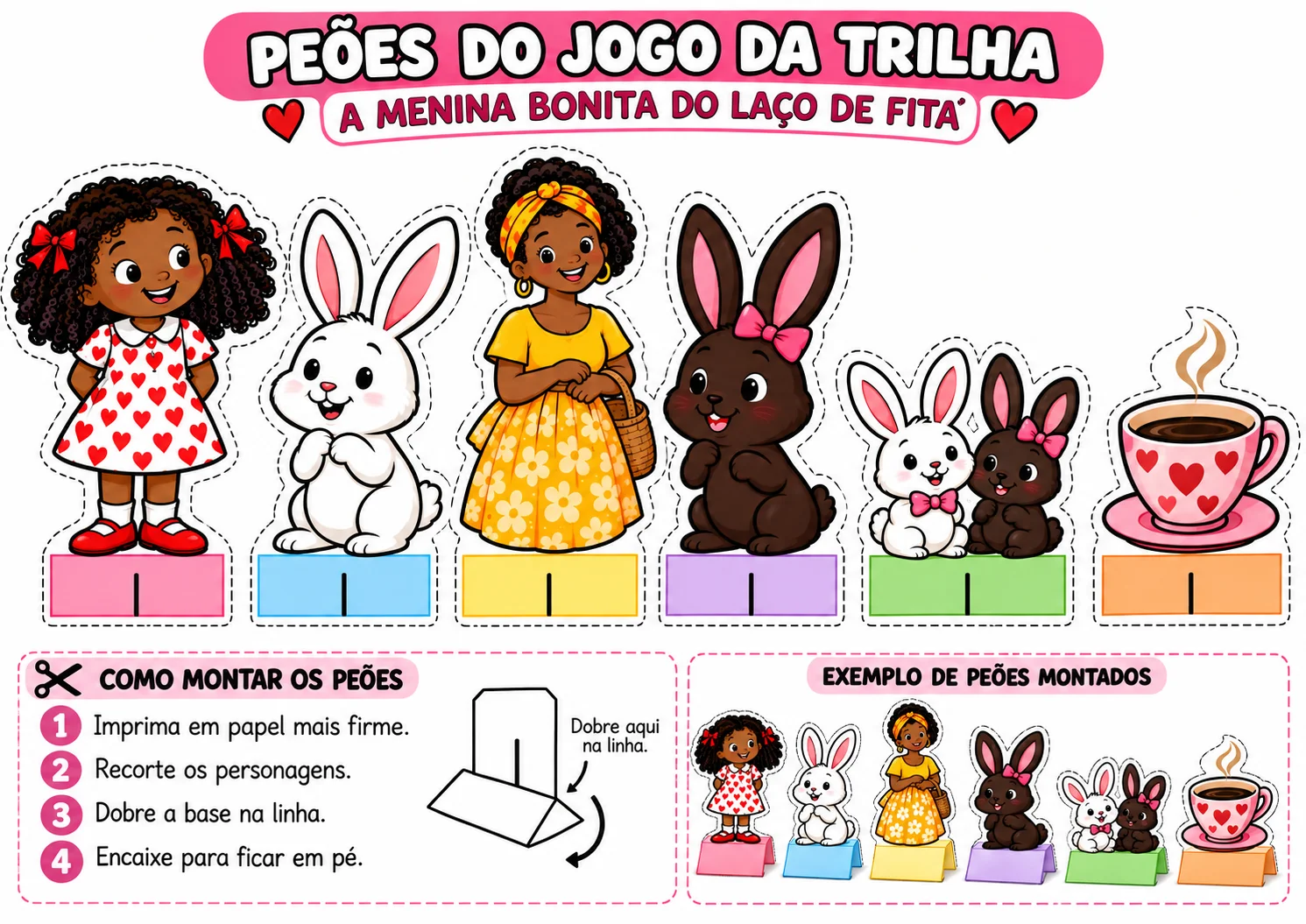 Menina Bonita do Laço de Fita Jogo da Trilha — amostra 6: Um jogo pedagógico lúdico e educativo inspirado na história A…