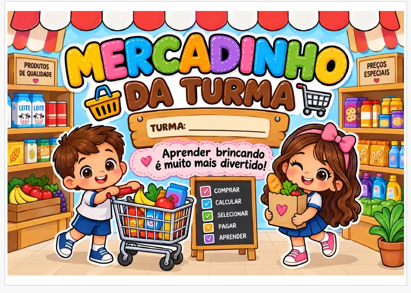 🛒💰 MERCADINHO DA TURMA! 💰🛒ANOS INICIAIS MATEMATICA - COMPRAS — Atividades para Todas as séries: Transforme a sala de…