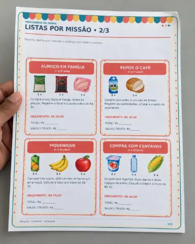 Mercadinho da Turma com 120 Páginas — amostra 1: Kit completo para montar um mercadinho pedagógico com painel, dinheiro,…