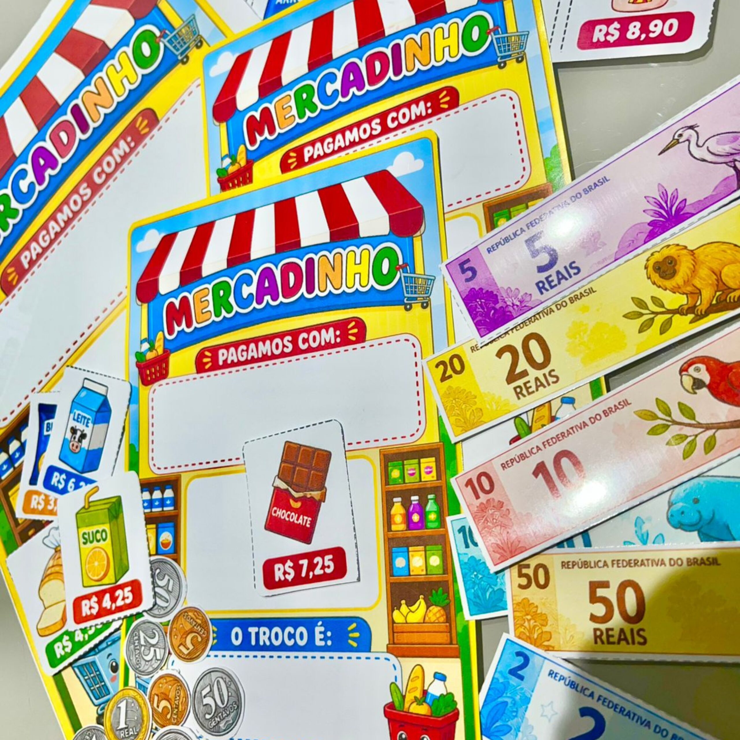 Mercadinho | Educação Infantil e Alfabetização — capa do material