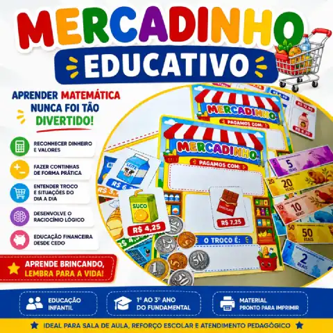 Mercadinho Educativo – Matemática para Anos Iniciais — capa do material
