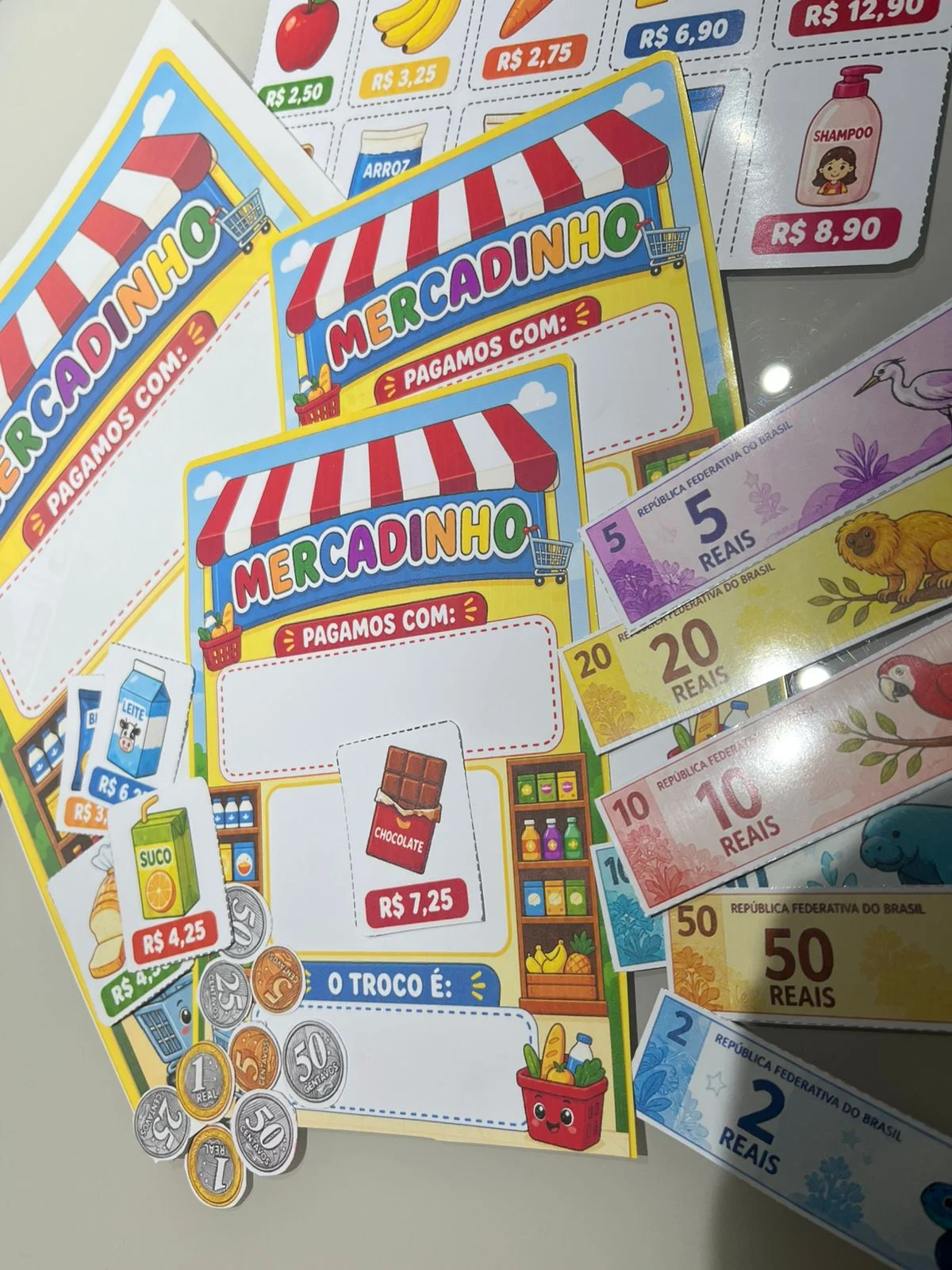 Mercadinho Pedagógico - Alfabetização Matemática e Educação Financeira — capa do material