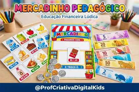 Mercadinho Pedagógico - Recurso Pedagógico Sitema Monetário — capa do material