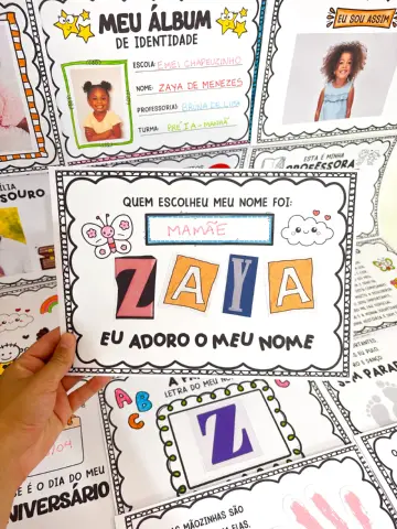 Meu Álbum de Identidade – Atividades para Educação Infantil — amostra 1: O que está incluso