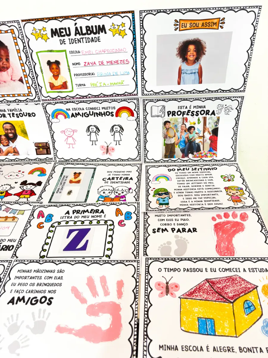 Meu Álbum de Identidade – Atividades para Educação Infantil — Alfabetização para Educação Infantil: Álbum para crianças…