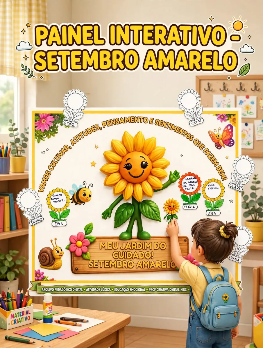 Meu Jardim do Cuidado - Painel + Atividades Interativas — Datas comemorativas para Todas as séries: O Meu Jardim do Cuidado…