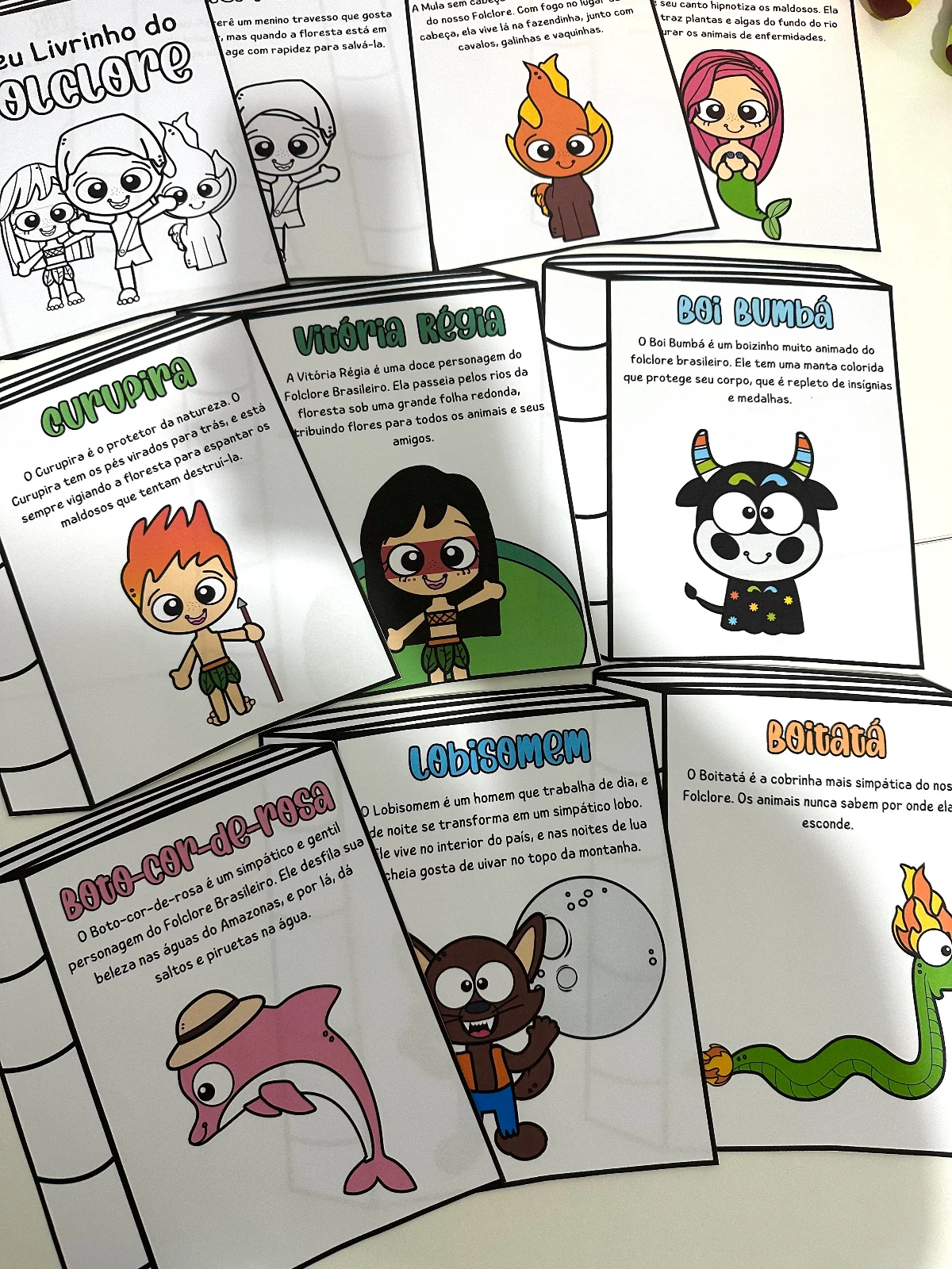 Meu Livrinho do Folclore – PDF para Imprimir — amostra 2: Livrinho do Folclore Brasileiro com as principais lendas…