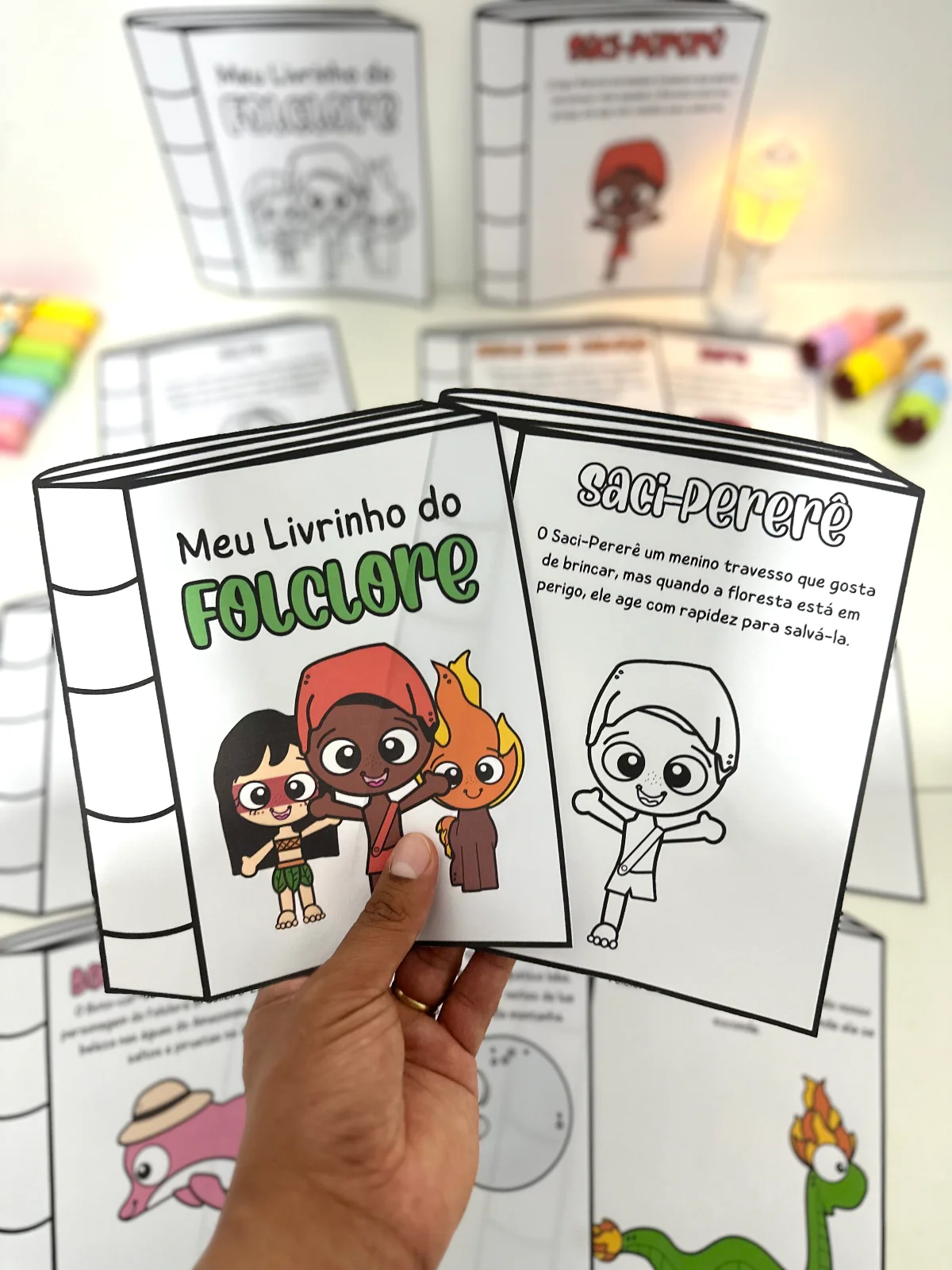 Meu Livrinho do Folclore – PDF para Imprimir — amostra 3: Livrinho do Folclore Brasileiro com as principais lendas…