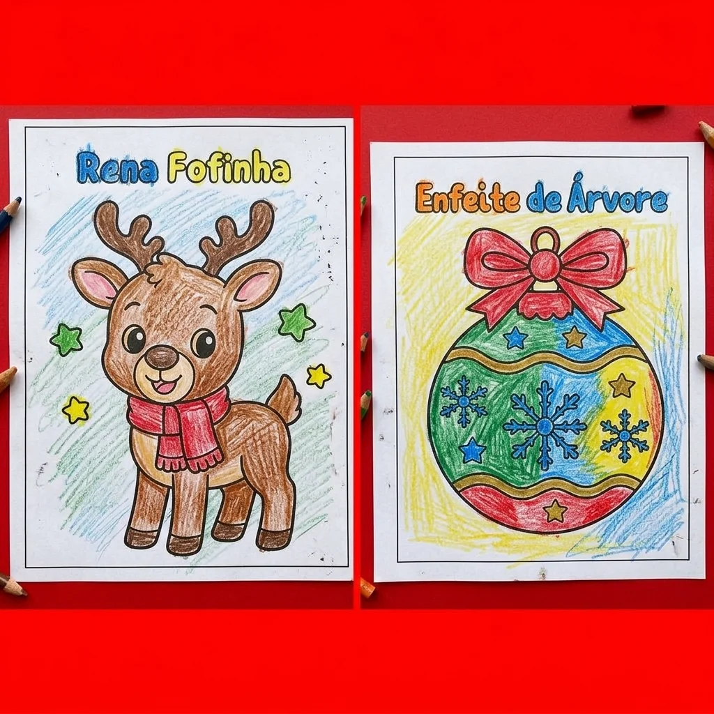 Meu Livro de Colorir de Natal: 30 desenhos fofos para pintar — amostra 1: Transforme o clima natalino em momentos de… Meu Livro de Colorir de Natal: 30 desenhos fofos para pintar — amostra 1: Transforme o clima natalino em momentos de…