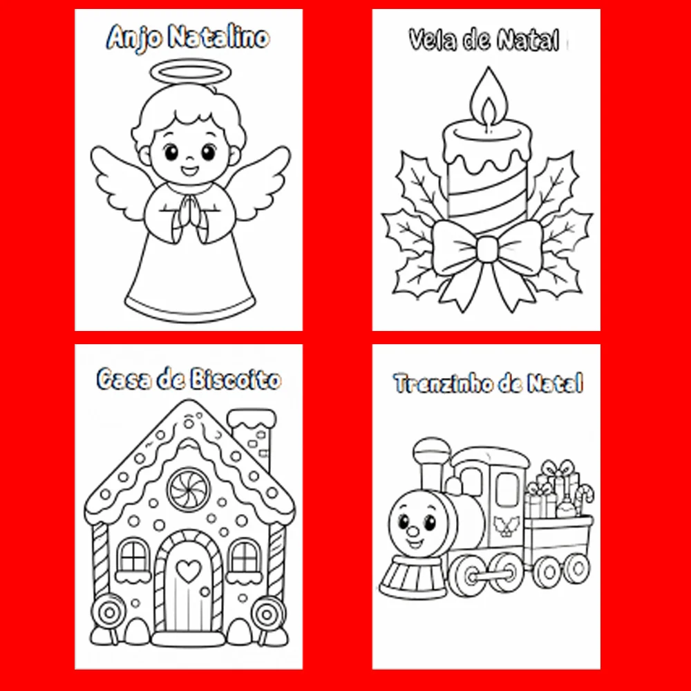 Meu Livro de Colorir de Natal: 30 desenhos fofos para pintar — amostra 5: Encante sua turma com desenhos natalinos para… Meu Livro de Colorir de Natal: 30 desenhos fofos para pintar — amostra 5: Encante sua turma com desenhos natalinos para…