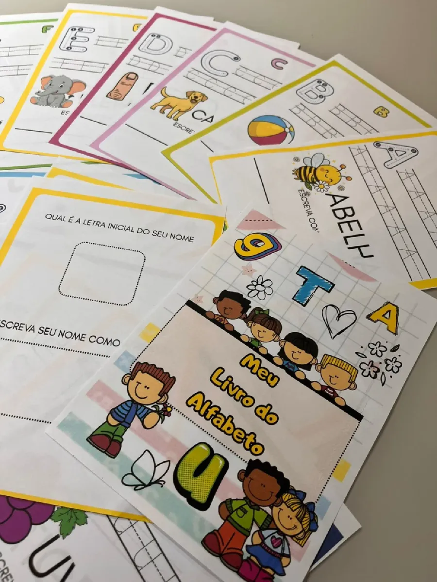 Meu livro do Alfabeto - Atividades de Alfabetização — Alfabetização para Educação Infantil: 📚Em cada página, a criança…