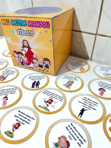 Meu Mestre Mandou Bíblico - Ensino Religioso — amostra 2: ✝️ CAIXA MEU MESTRE MANDOU – BRINCANDO E APRENDENDO COM JESUS