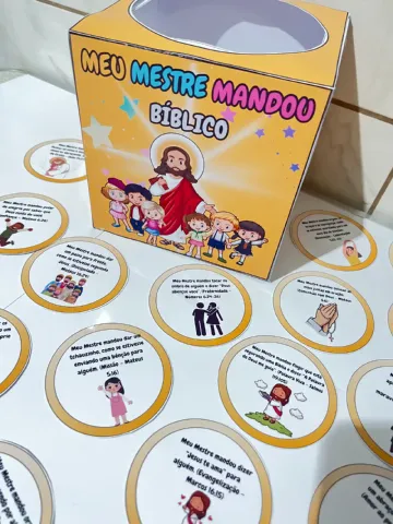 Meu Mestre Mandou Bíblico - Ensino Religioso — amostra 3: ✝️ CAIXA MEU MESTRE MANDOU – BRINCANDO E APRENDENDO COM JESUS
