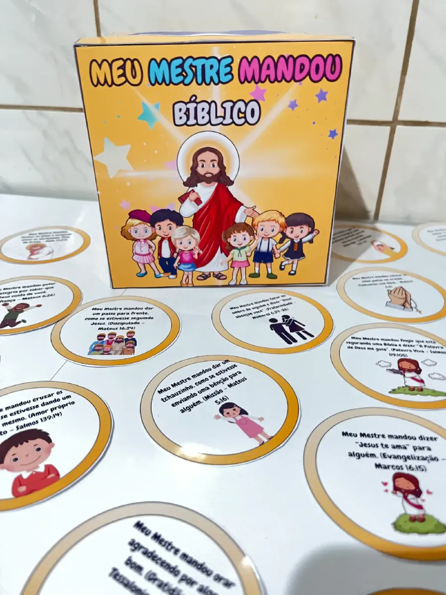Meu Mestre Mandou Bíblico - Ensino Religioso — História para Todas as séries: ✝️ CAIXA MEU MESTRE MANDOU – BRINCANDO E…