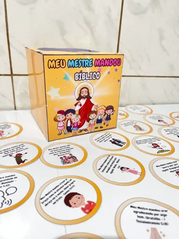 Meu Mestre Mandou Bíblico: Jogo Educativo Cristão Infantil — capa do material