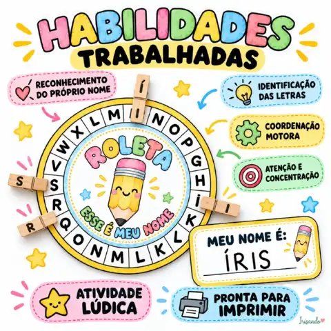 Meu Nome, Letra por Letra! – Roleta Interativa — amostra 3: Aprender o próprio nome ficou mais divertido