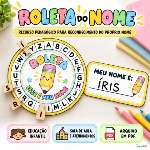 Meu Nome, Letra por Letra! – Roleta Interativa — capa do material