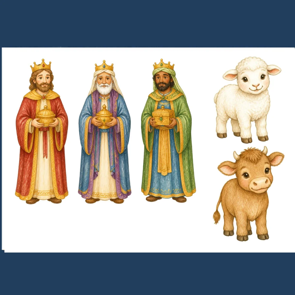 Meu Presépio de Natal — Painel para Montar e Decorar — amostra 2: Ideal para a Educação Infantil, os Anos Iniciais, aulas… Meu Presépio de Natal — Painel para Montar e Decorar — amostra 2: Ideal para a Educação Infantil, os Anos Iniciais, aulas…