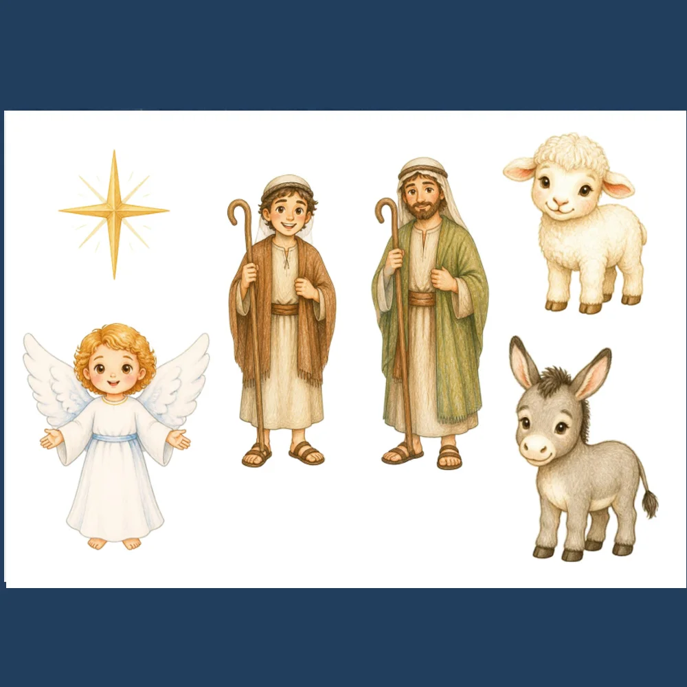 Meu Presépio de Natal — Painel para Montar e Decorar — amostra 3: Transforme a preparação para o Natal em um momento de… Meu Presépio de Natal — Painel para Montar e Decorar — amostra 3: Transforme a preparação para o Natal em um momento de…