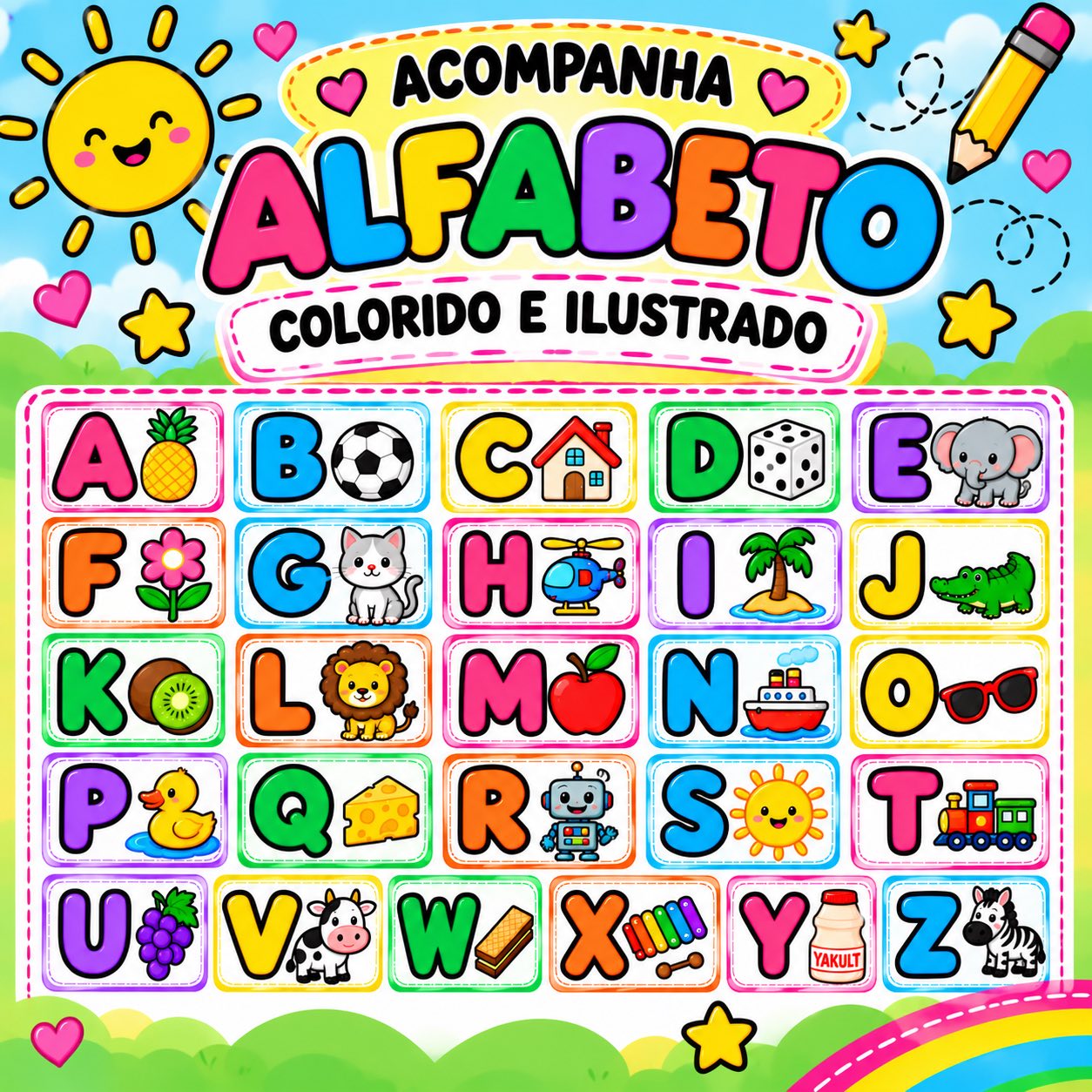 Meu Primeiro Alfabeto – Atividades de Alfabetização de A a Z — amostra 2: 🎯 OBJETIVOS PEDAGÓGICOS Meu Primeiro Alfabeto – Atividades de Alfabetização de A a Z — amostra 2: 🎯 OBJETIVOS PEDAGÓGICOS