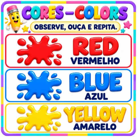 Meu Primeiro Inglês: Aprender e Brincar Alfabetização Anos iniciais — amostra 2: Apostila de inglês com vocabulário…
