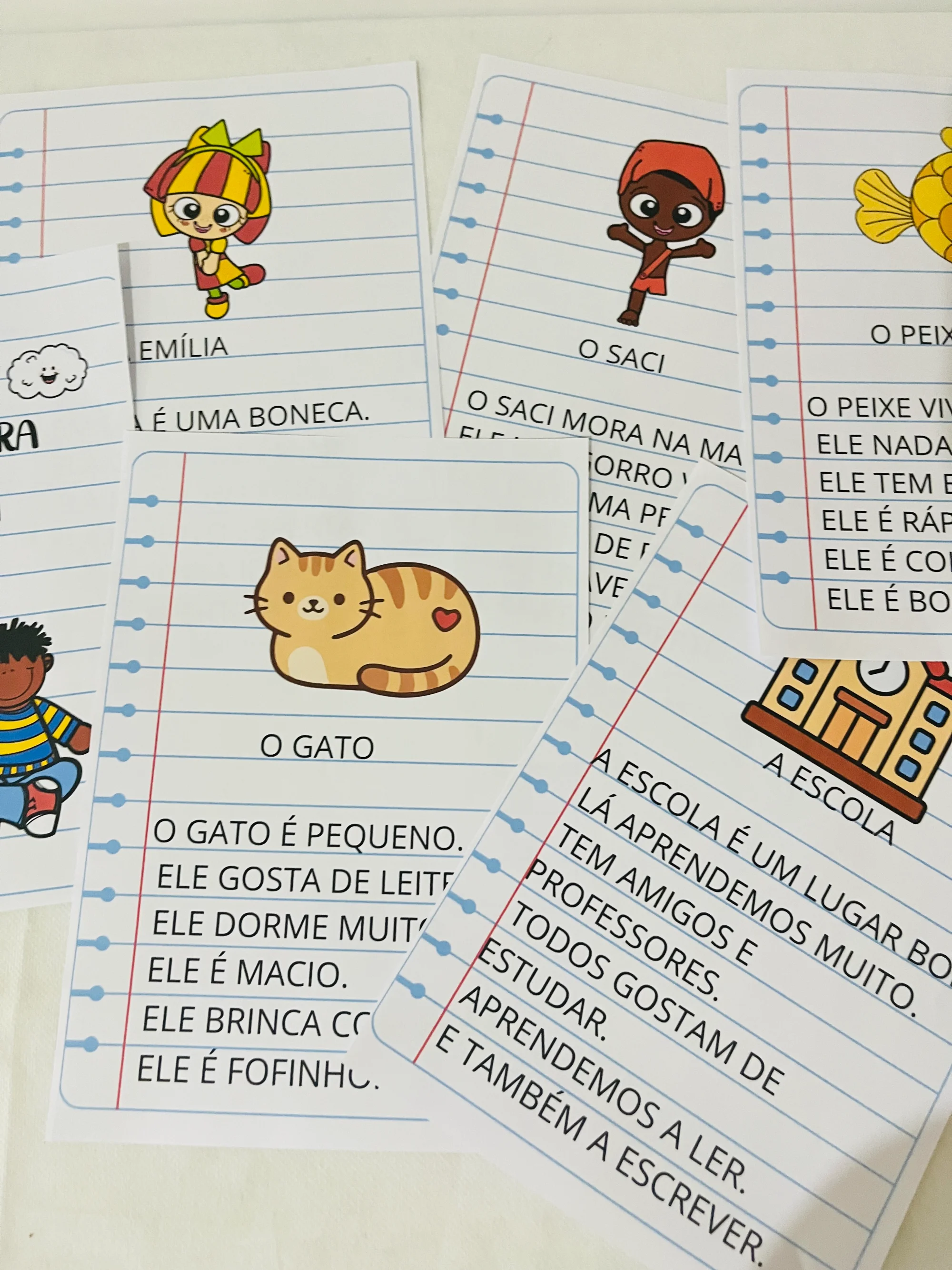 Meu Primeiro Kit de Leitura – Recurso Lúdico de Alfabetização — amostra 4: Meu primeiro kit de leitura reúne 20 textos…