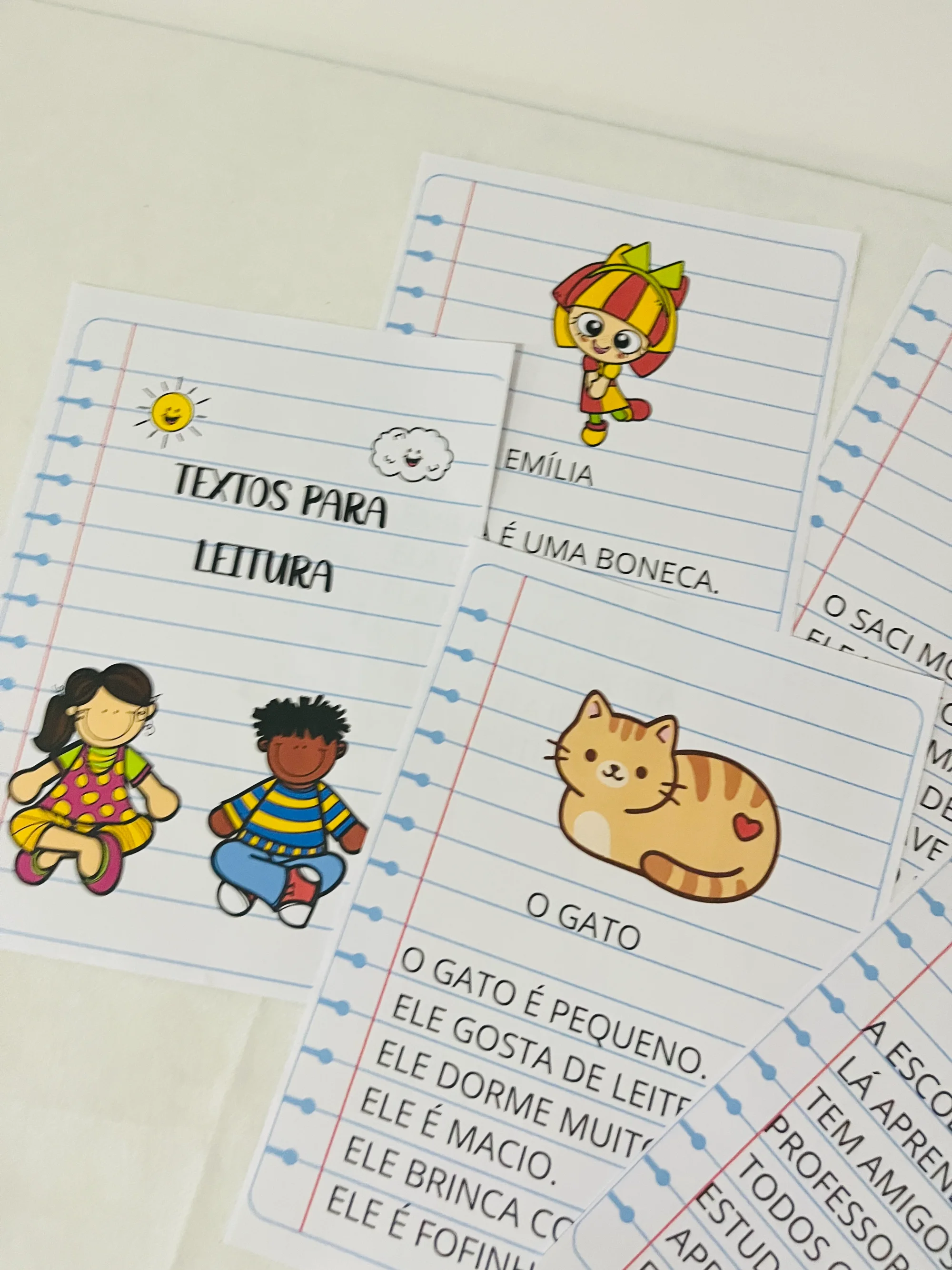 Meu Primeiro Kit de Leitura – Recurso Lúdico de Alfabetização — amostra 5: Meu primeiro kit de leitura reúne 20 textos…
