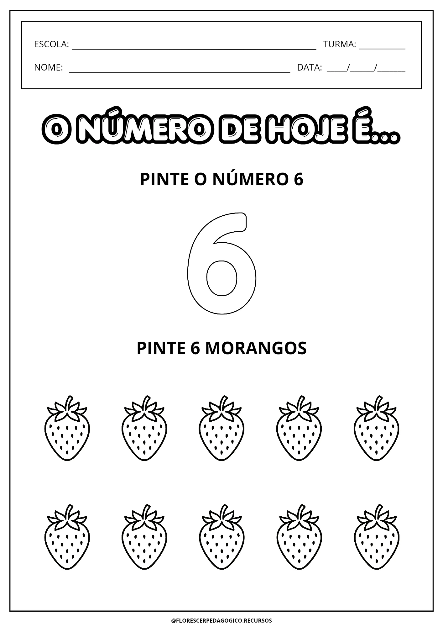 Meus Primeiros Números - 0 a 10 | Atividade Numérica para Educação Infantil — amostra 1: Atividades lúdicas de 0 a 10 para…