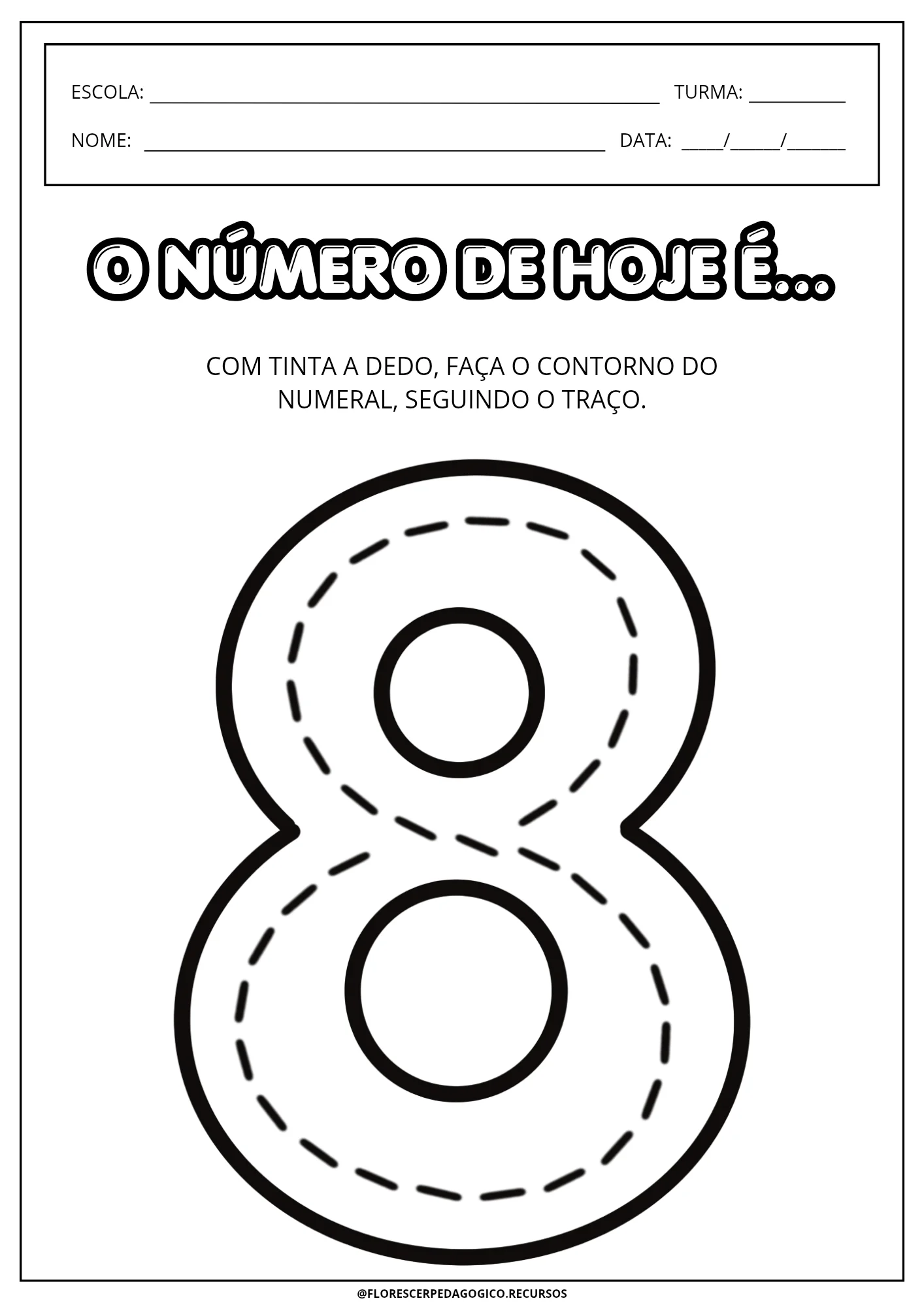 Meus Primeiros Números - 0 a 10 | Atividade Numérica para Educação Infantil — amostra 2: Atividades lúdicas de 0 a 10 para…