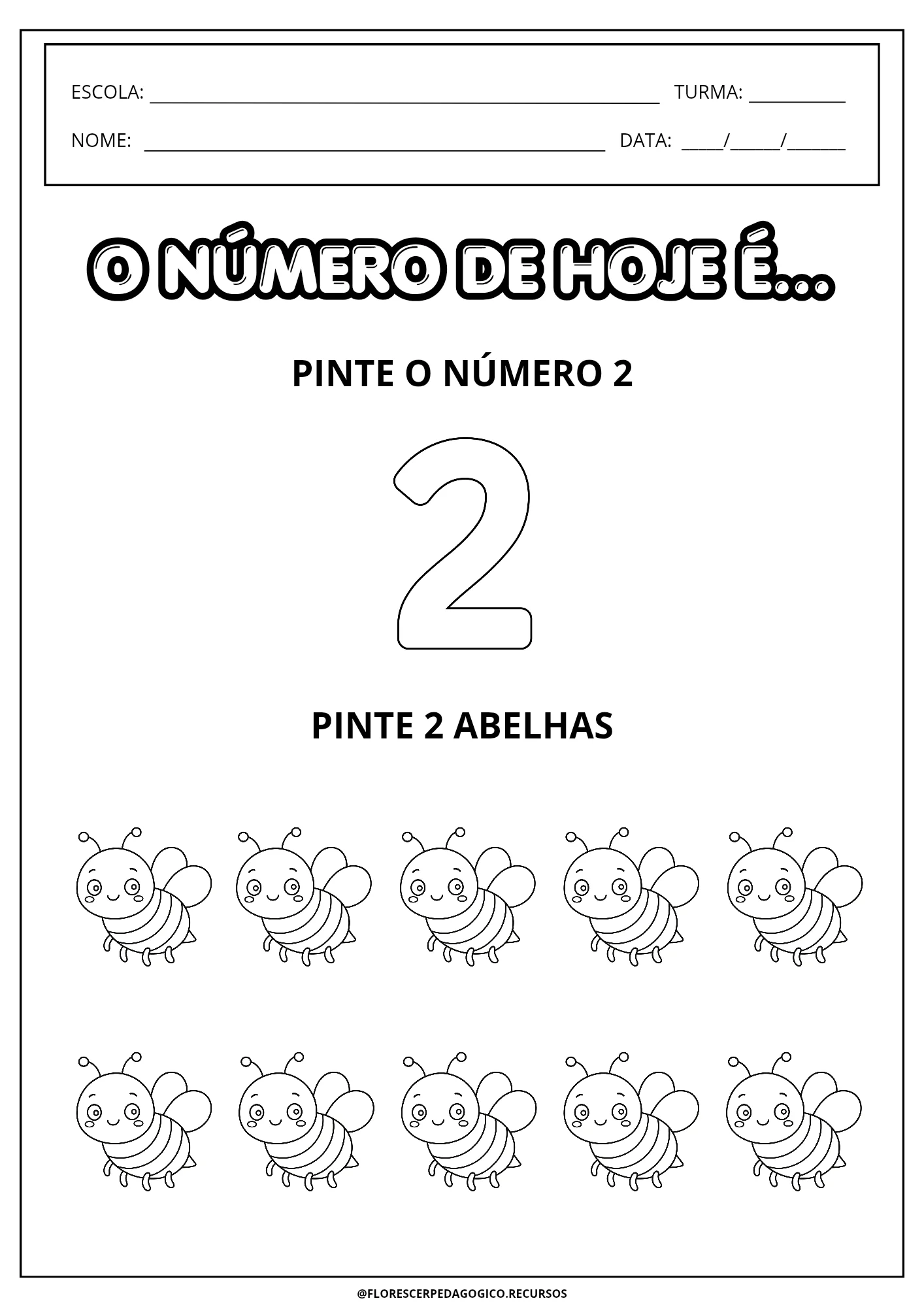 Meus Primeiros Números - 0 a 10 | Atividade Numérica para Educação Infantil — amostra 4: Atividades lúdicas de 0 a 10 para…