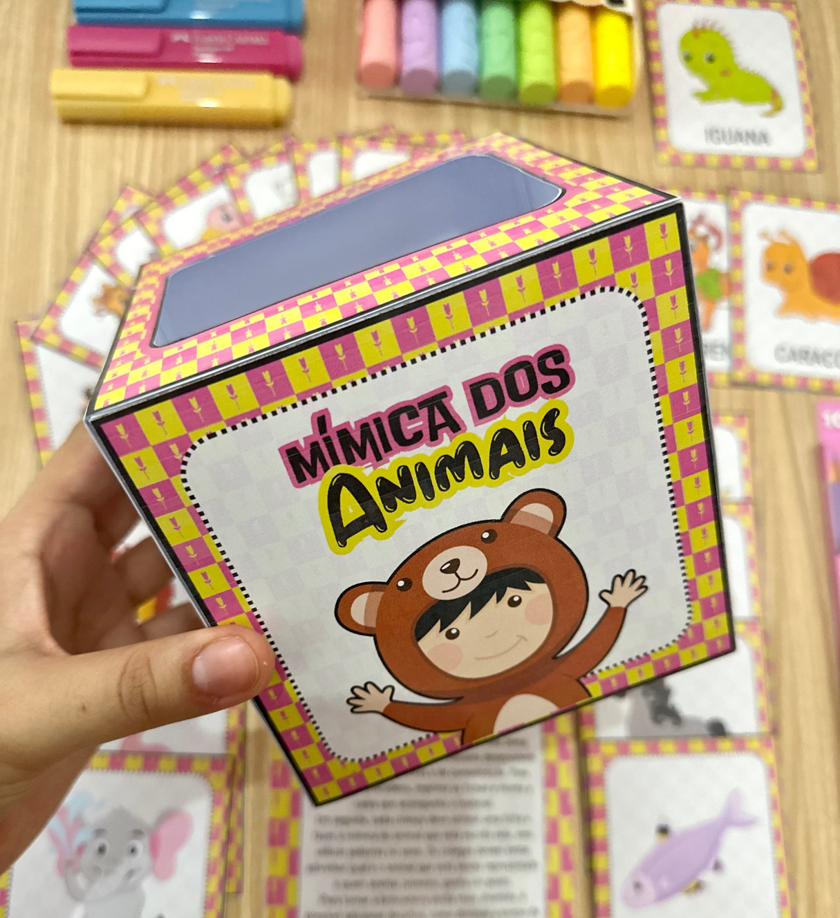 Mímica dos Animais: Jogo em PDF com 36 Fichas para Imprimir — amostra 1: Mímica dos Animais: movimento e comunicação na…