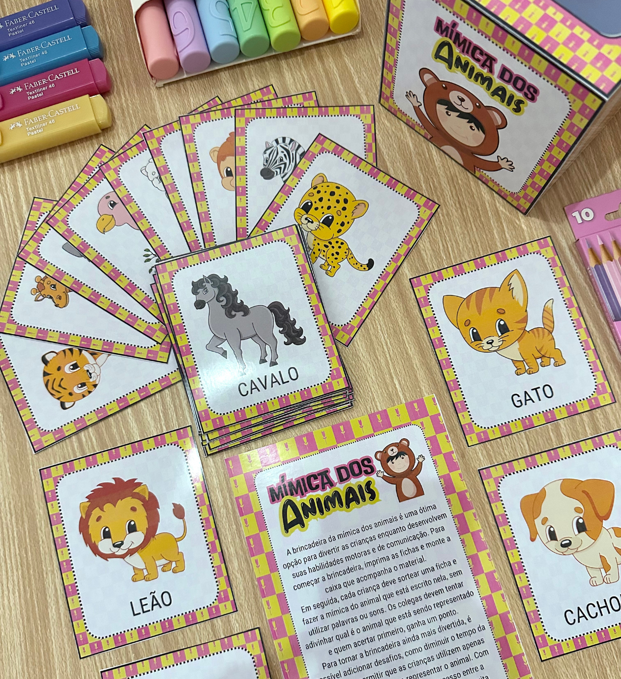 Mímica dos Animais: Jogo em PDF com 36 Fichas para Imprimir — amostra 4: Para quem é indicado